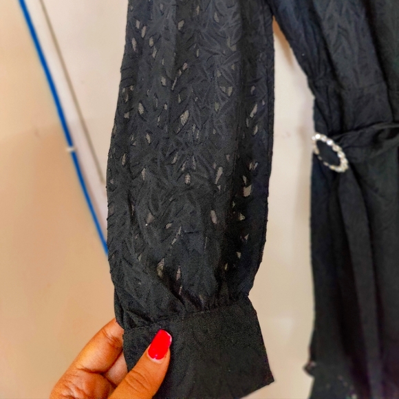 MNG belted Lace Dress - Picture 6 of 9